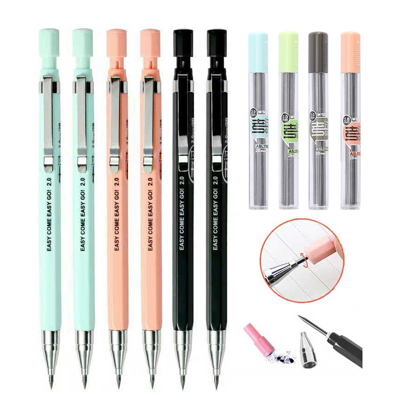 Mechanical Pencil Lead - 2.0mm ołówek automatyczny zestaw kreatywny ołówek