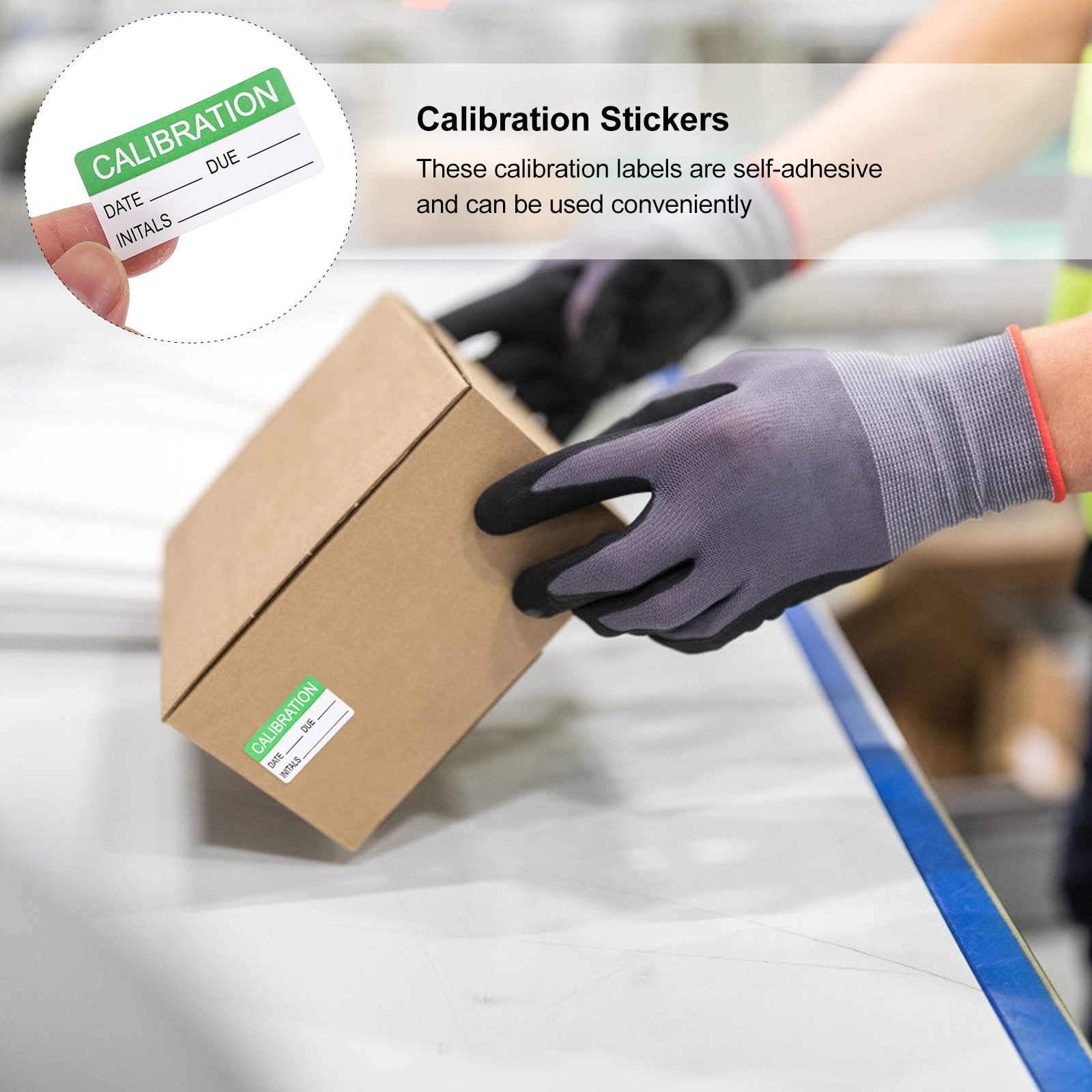 Sticker Label Roll - 300 sztuk etykiet kalibracyjnych w rolce,