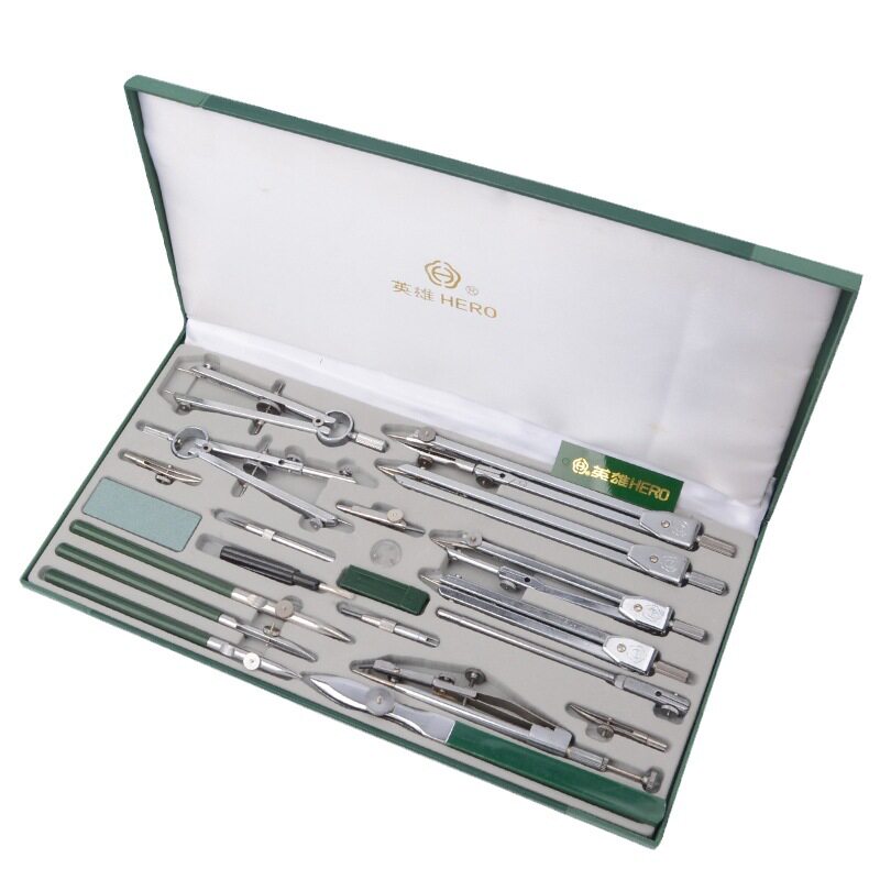 Compass Geometry Set - Zestaw metalowych kompasów Hero do rysunku