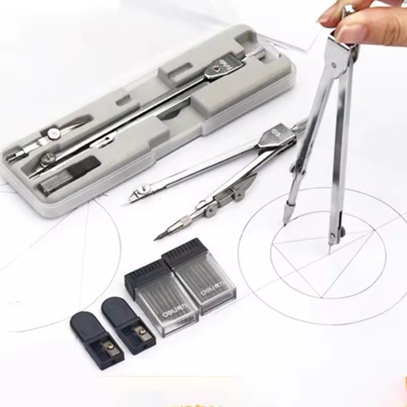 Compass Geometry Set - Wielofunkcyjny kompas kreślarski ze stali nierdzewnej