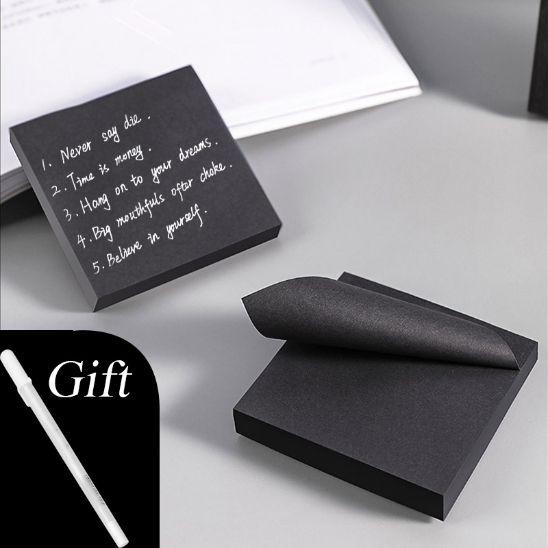 Office Stationery Supply List - Czarne Karteczki Samoprzylepne N Times Lista