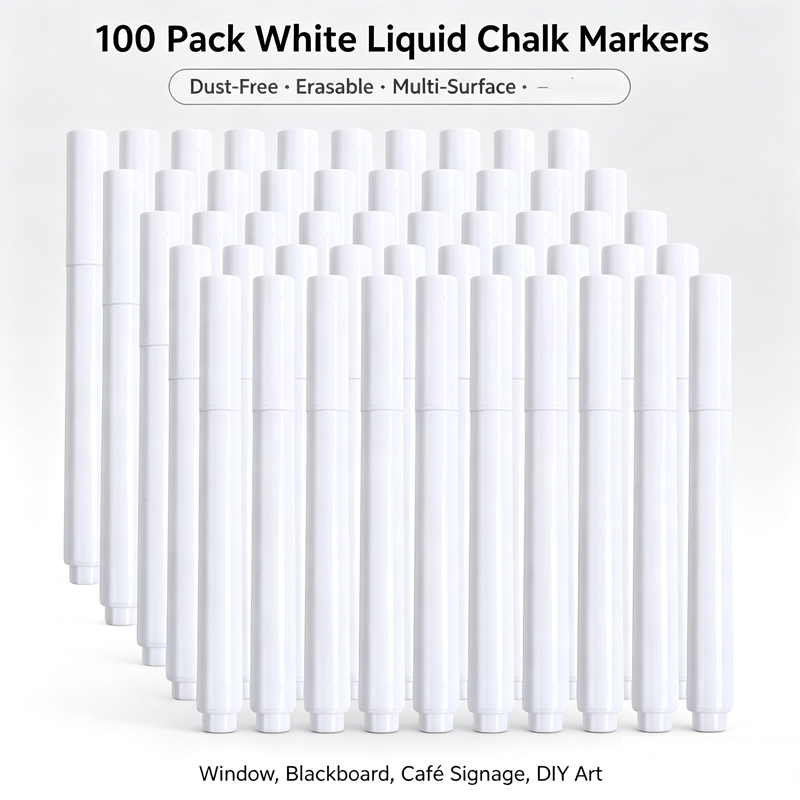 Whiteboard Marker Set - Pisak z płynną kredą, zmywalny, 3-100