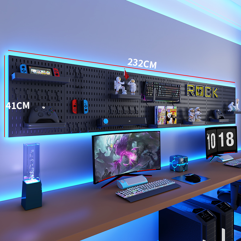 Ideal Stationery & Office Supply - Dekoracja DIY E-Sports Pegboard z dużą