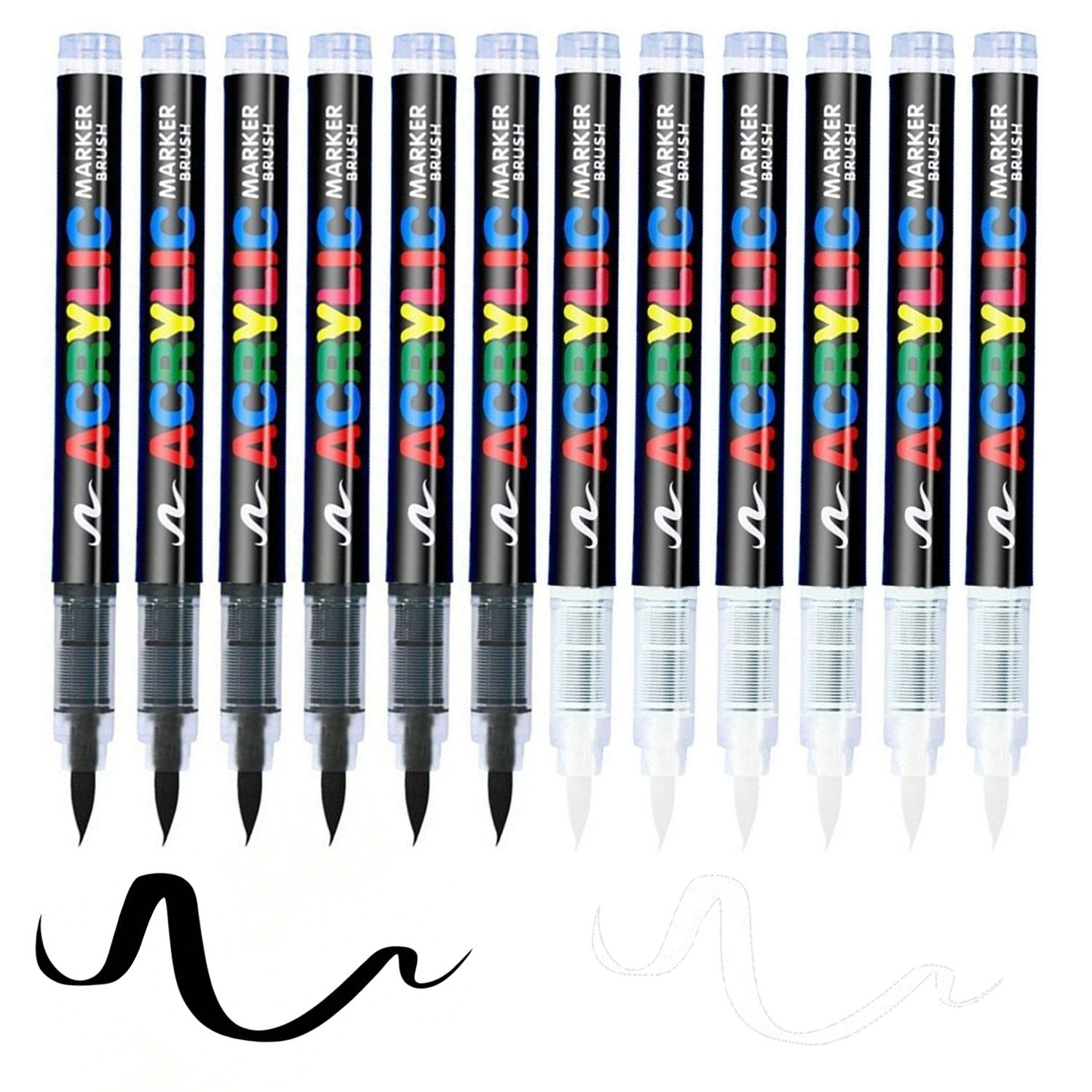 12 szt. Czarno-Białe Markery A – Whiteboard Marker Set recenzja i cena