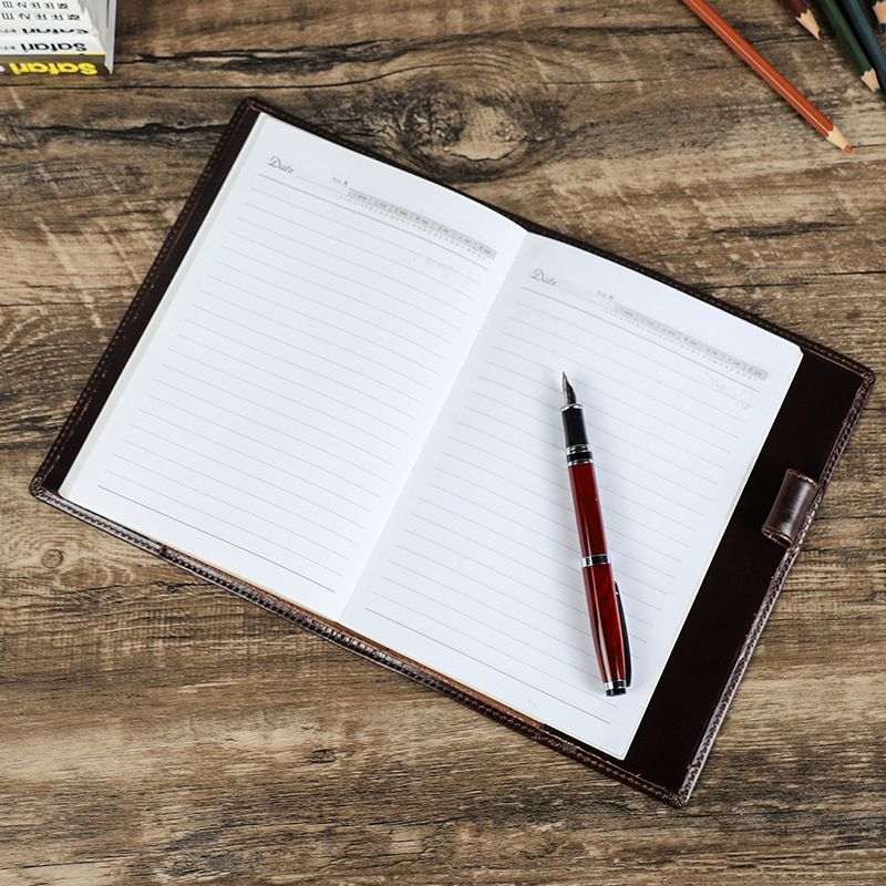 Prawdziwy skórzany, ręcznie ro – Office Stationery Supply Business recenzja i cena