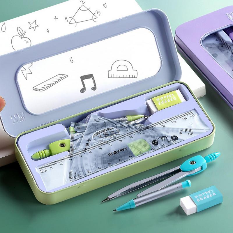 Zestaw kątomierza i kompasu Ze – Compass Geometry Set recenzja i cena