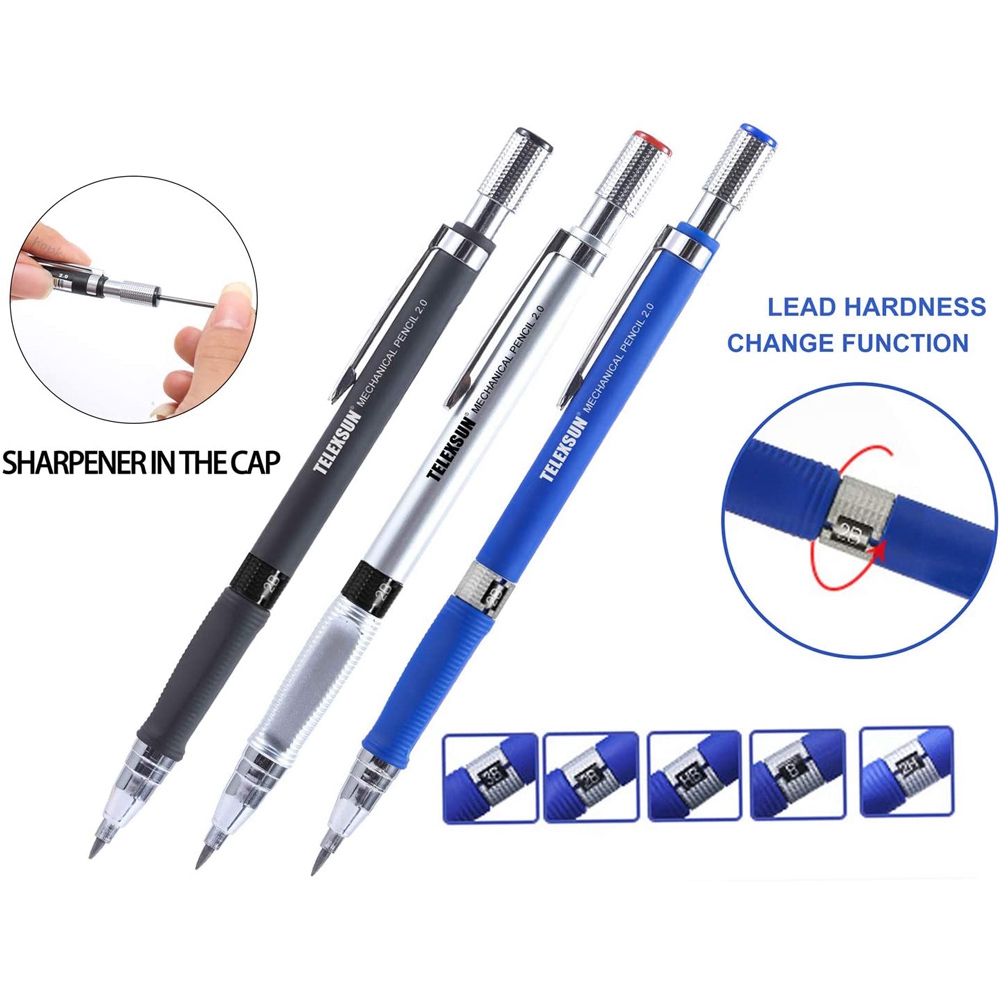 Ołówki automatyczne 2.0mm 2B d – Ideal Stationery & Office Supply recenzja i cena