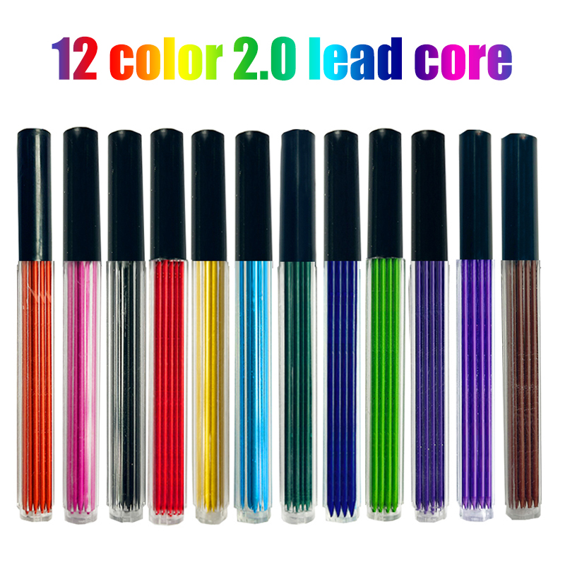 12 kolorów 2,0 mm wymienny ołó – Mechanical Pencil Lead recenzja i cena