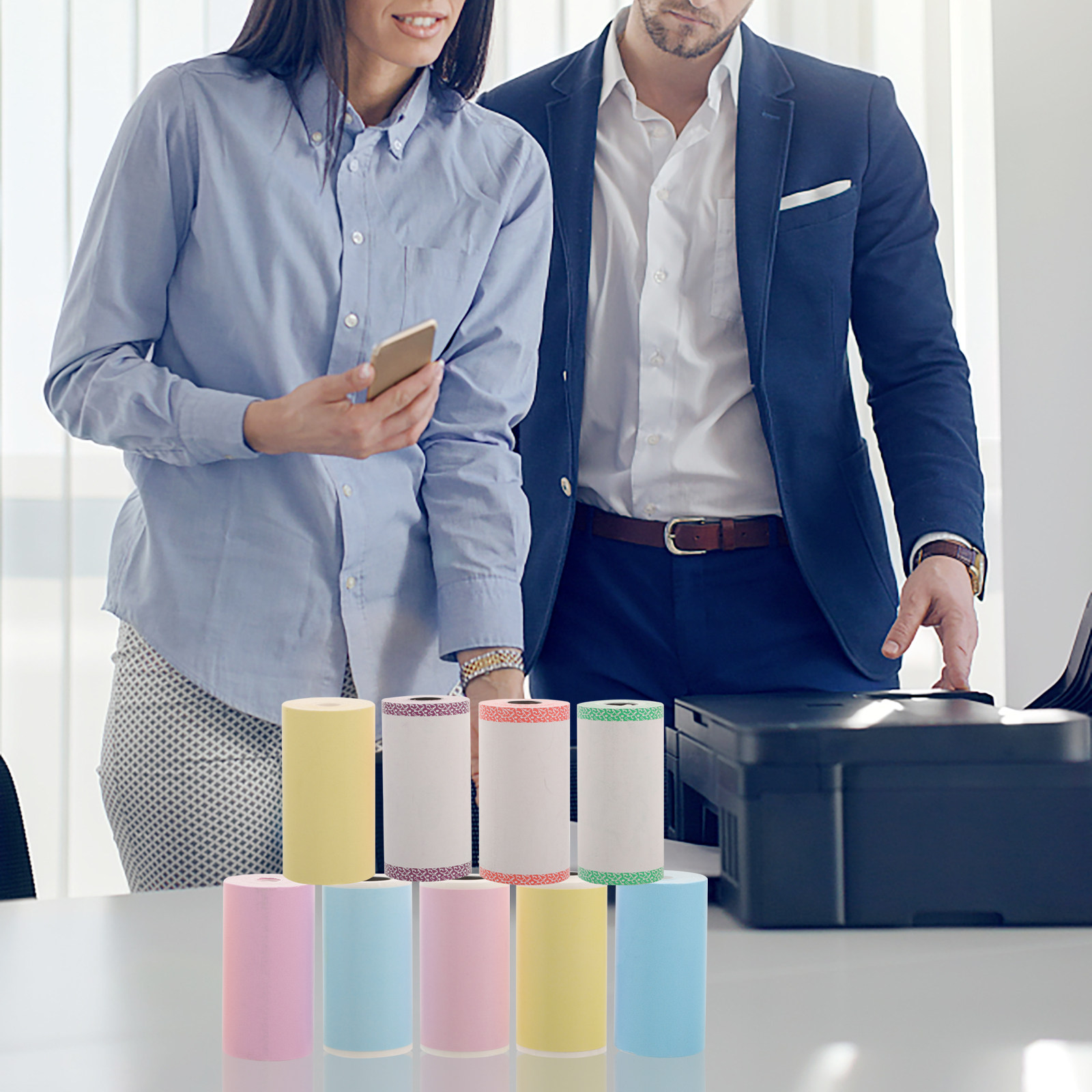 9 rolek termicznego papieru sa – Sticker Label Roll recenzja i cena